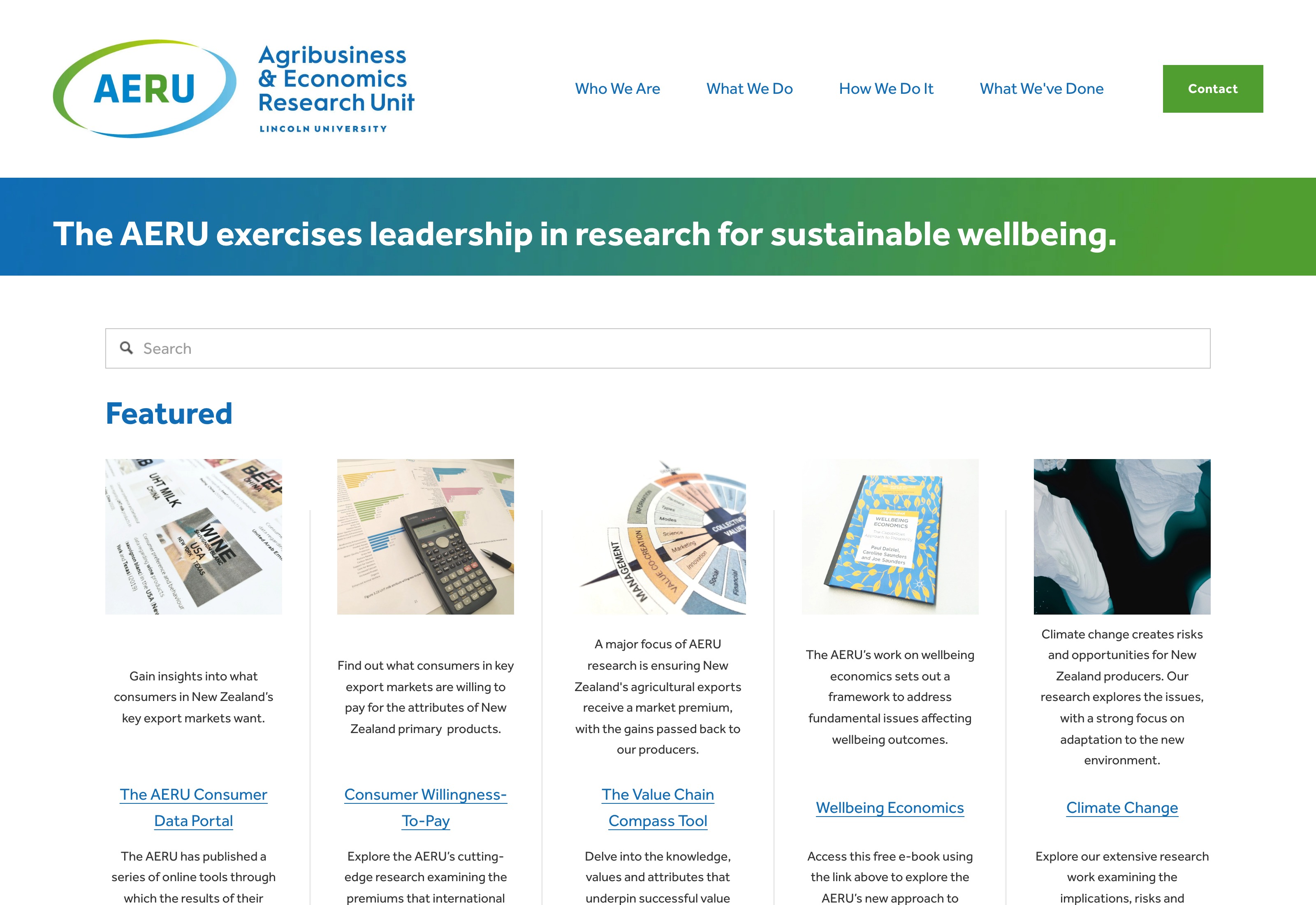 AERU website