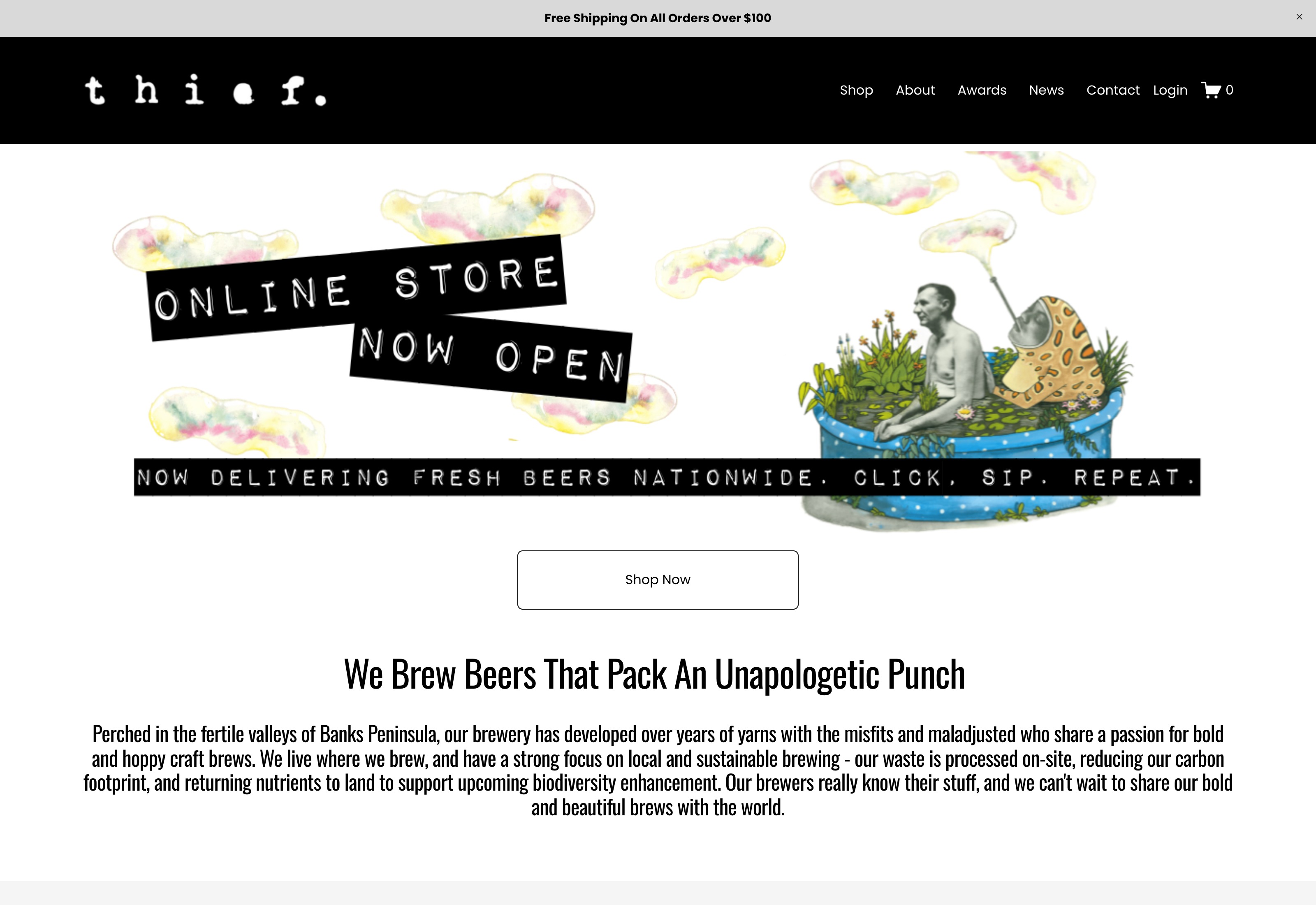 Thief Brewing website